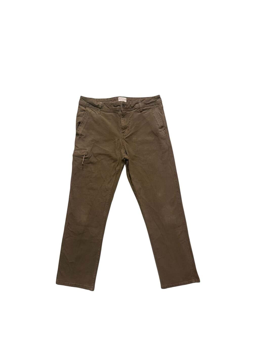 Weatherproof Vintage Men's Relaxed Fit Stretch Canvas Cargo Pants Brown 34x30